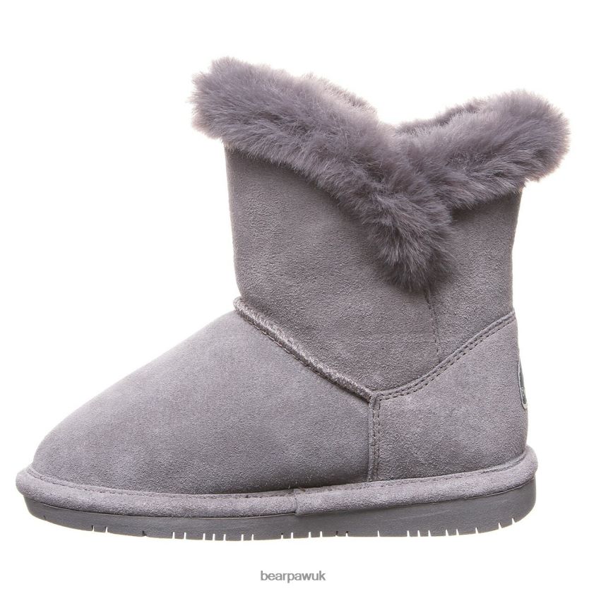 Boots UK BEARPAW Kids Betsey Youth Gray Fog 44J6585