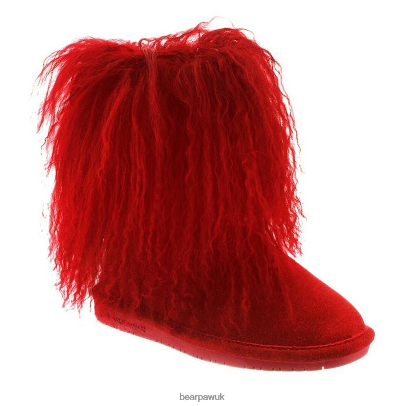 Boots UK BEARPAW Kids Boo Youth Red 44J6580