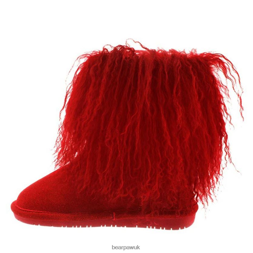 Boots UK BEARPAW Kids Boo Youth Red 44J6580