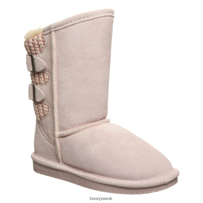Boots UK BEARPAW Kids Boshie Youth Pale Pink 44J6608