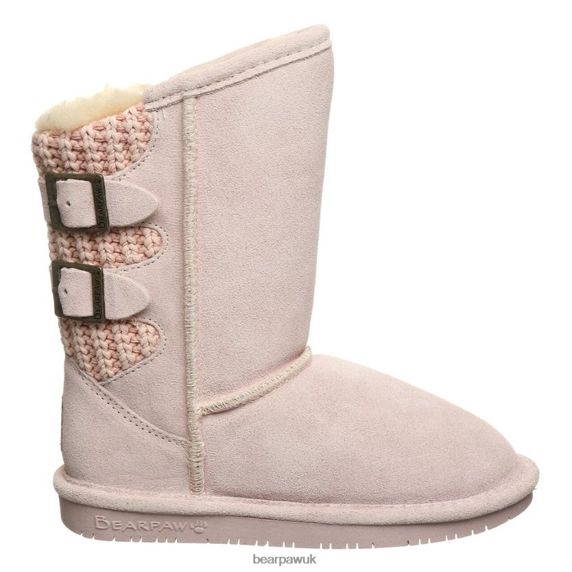 Boots UK BEARPAW Kids Boshie Youth Pale Pink 44J6608