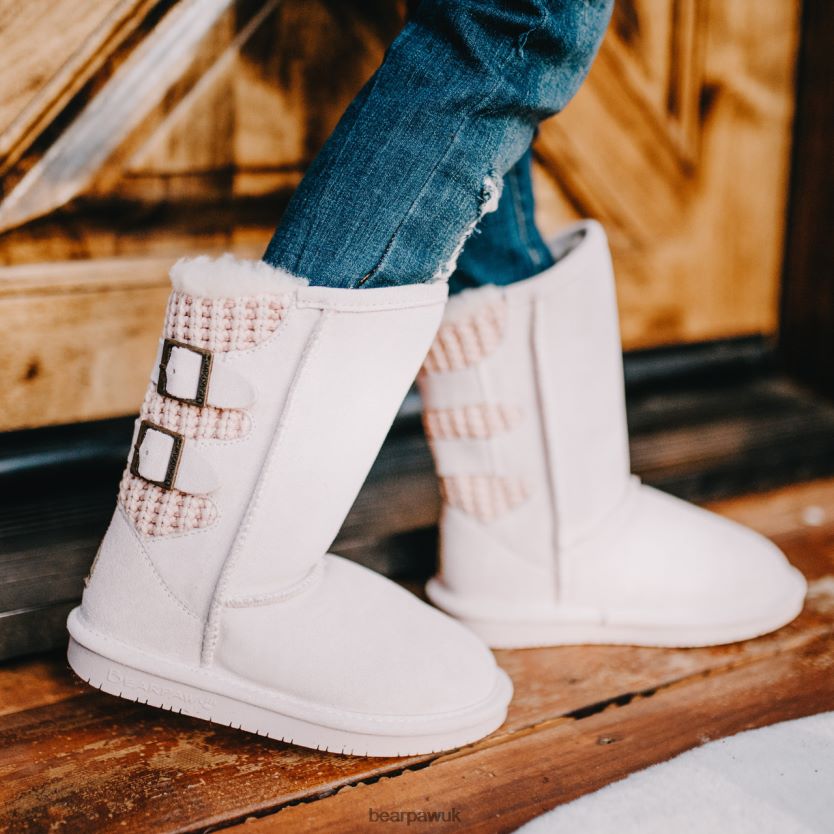 Boots UK BEARPAW Kids Boshie Youth Pale Pink 44J6608