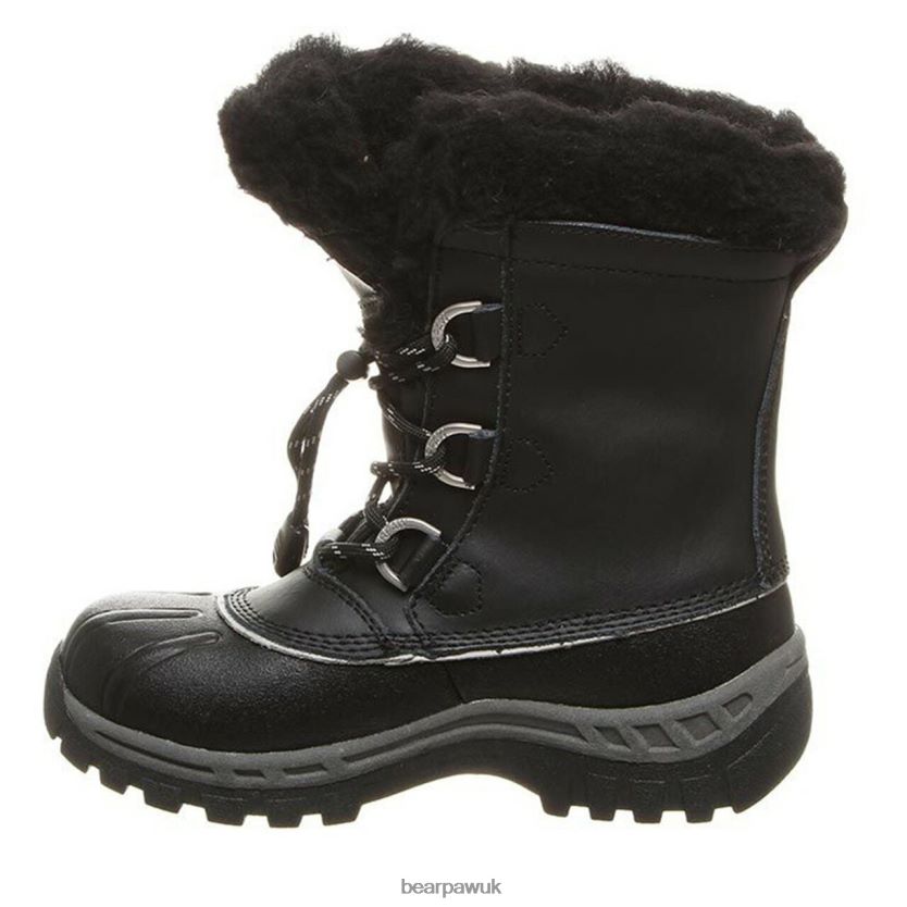 Boots UK BEARPAW Kids Kelly Youth Black/Grey 44J6595