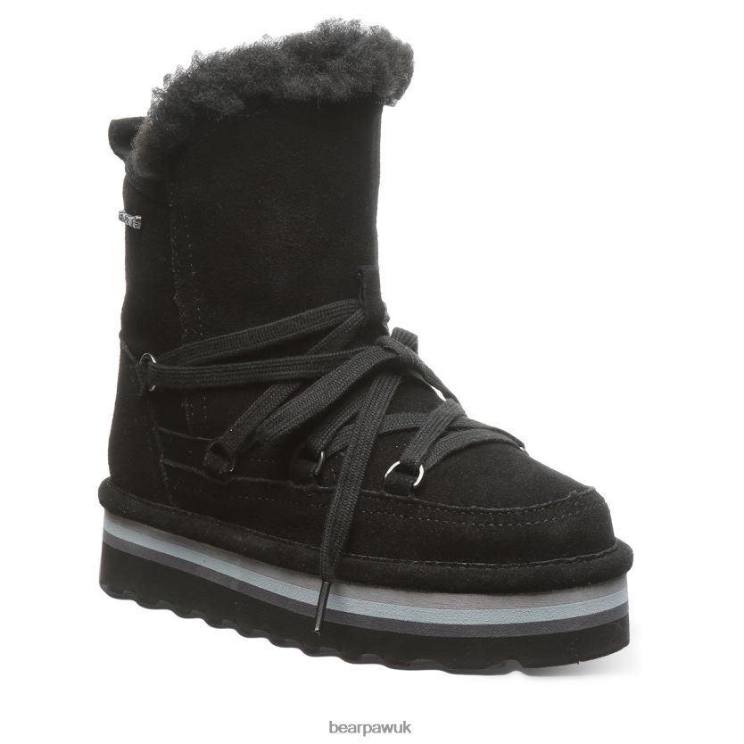 Boots UK BEARPAW Kids Retro Mondi Youth Black 44J6599