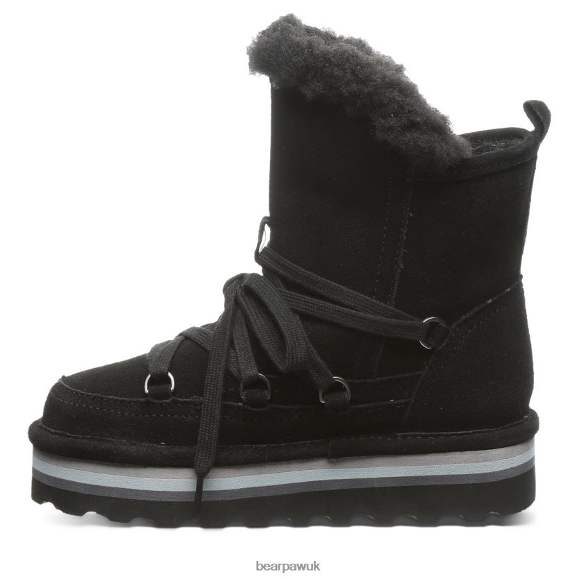 Boots UK BEARPAW Kids Retro Mondi Youth Black 44J6599