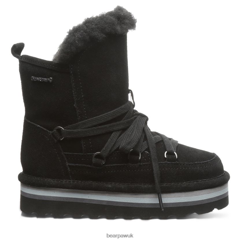 Boots UK BEARPAW Kids Retro Mondi Youth Black 44J6599