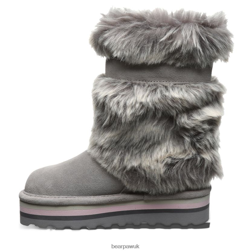 Boots UK BEARPAW Kids Retro Tama Youth Gray Fog 44J6597