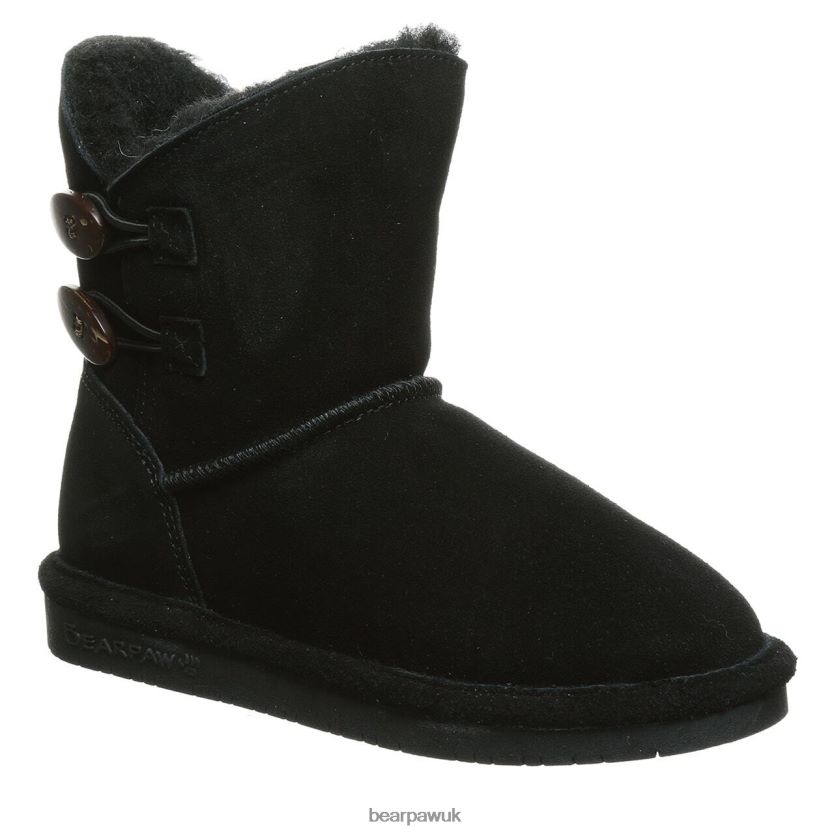 Boots UK BEARPAW Kids Rosaline Youth Black 44J6602