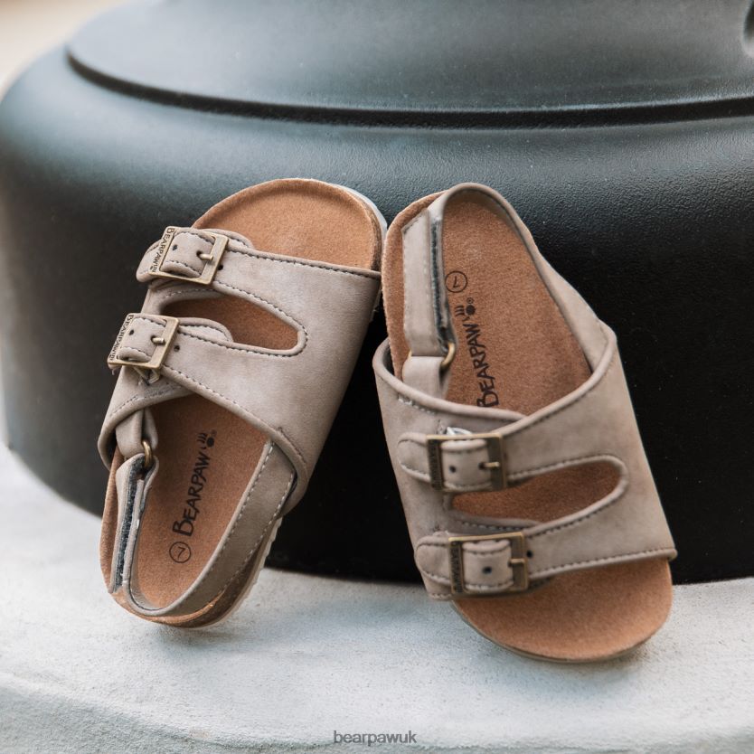 Sandals UK BEARPAW Kids Brooklyn Toddler Stone 44J6631