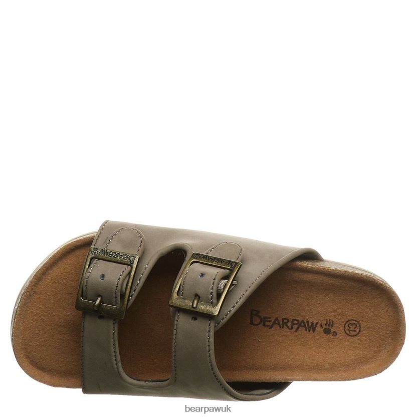 Sandals UK BEARPAW Kids Brooklyn Youth Stone 44J6629