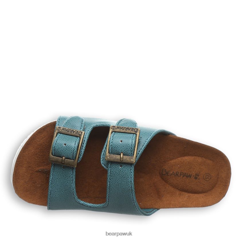 Sandals UK BEARPAW Kids Brooklyn Youth Teal 44J6624