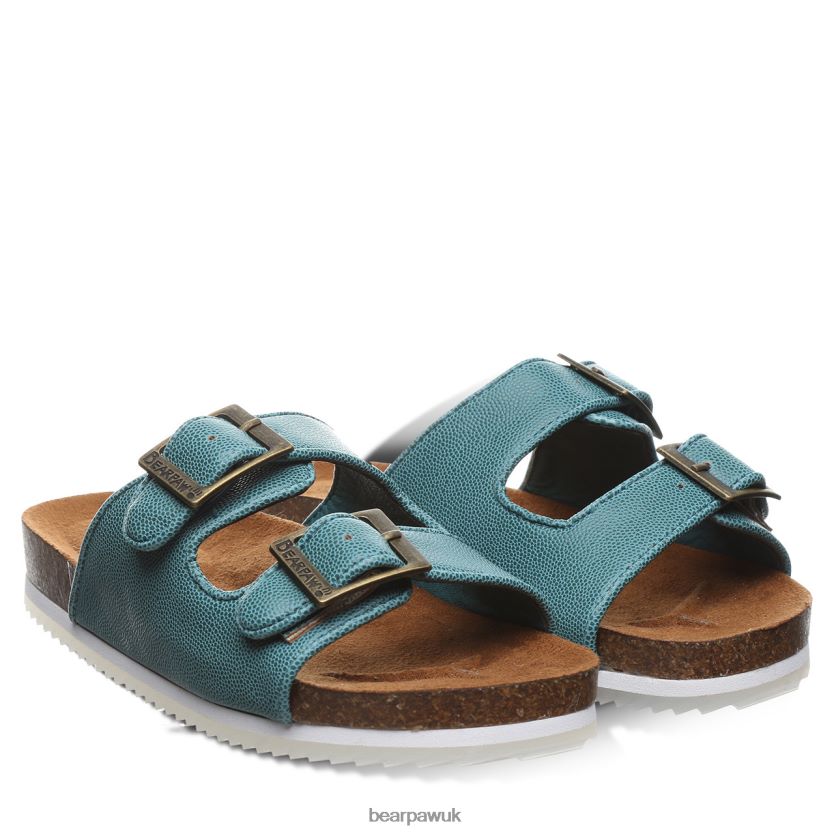 Sandals UK BEARPAW Kids Brooklyn Youth Teal 44J6624