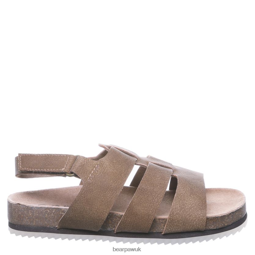 Sandals UK BEARPAW Kids Zaidee Youth Hickory 44J6619