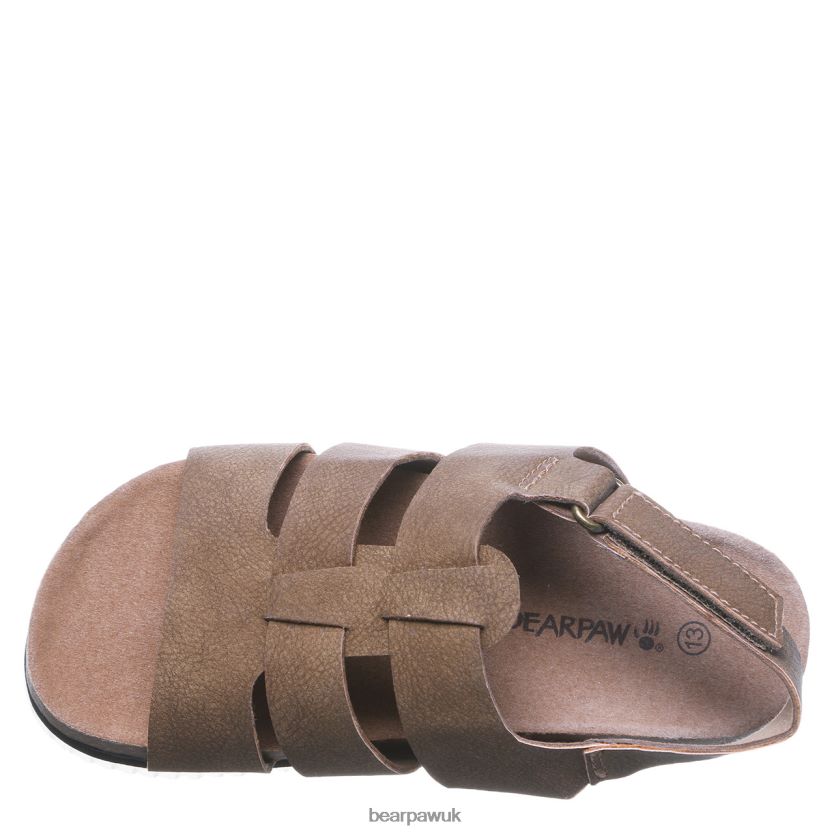 Sandals UK BEARPAW Kids Zaidee Youth Hickory 44J6619