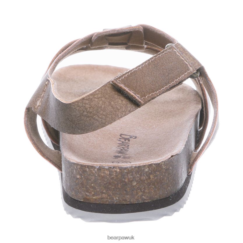 Sandals UK BEARPAW Kids Zaidee Youth Hickory 44J6619