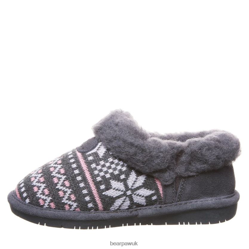 Slippers UK BEARPAW Kids Alice Youth Charcoal 44J6618
