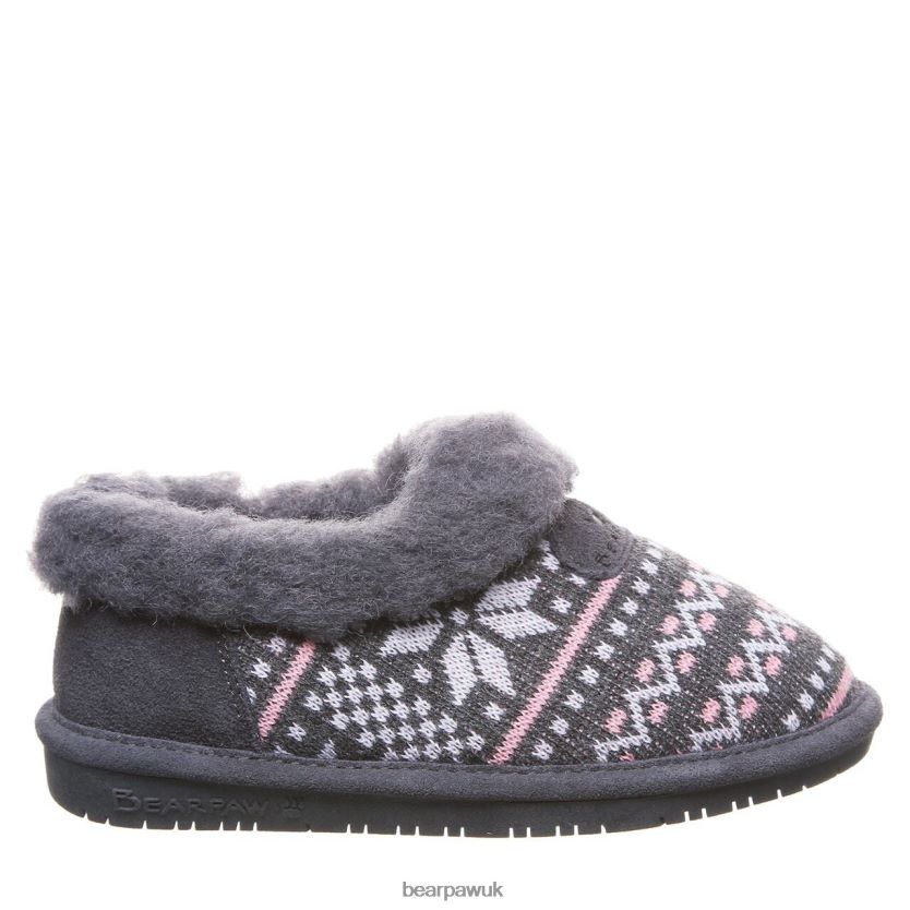 Slippers UK BEARPAW Kids Alice Youth Charcoal 44J6618