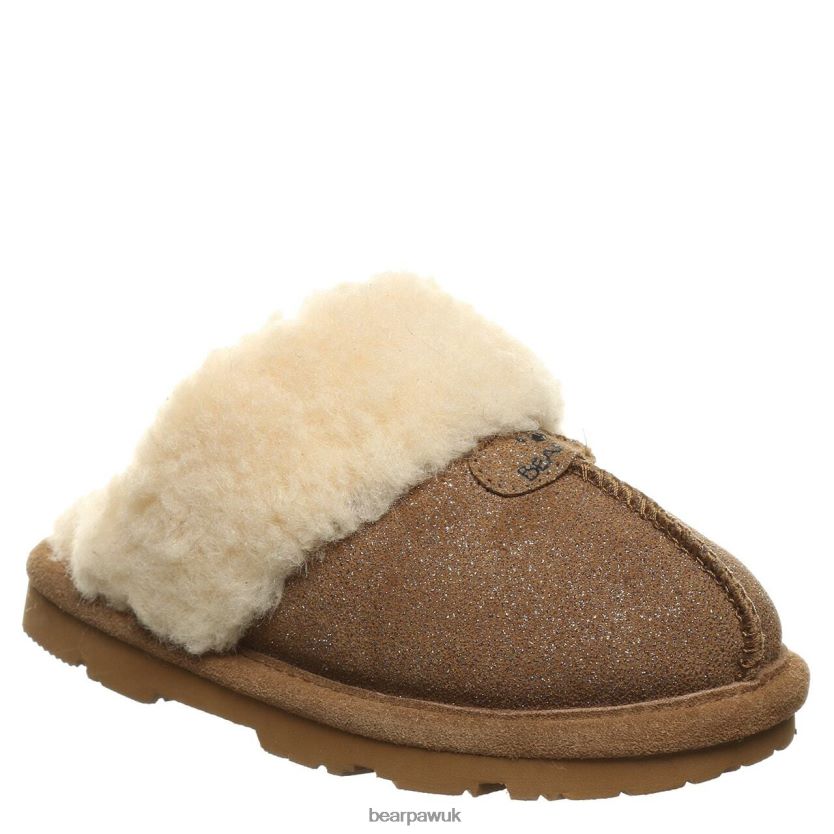 Slippers UK BEARPAW Kids Loki Youth Hickory Caviar 44J6614
