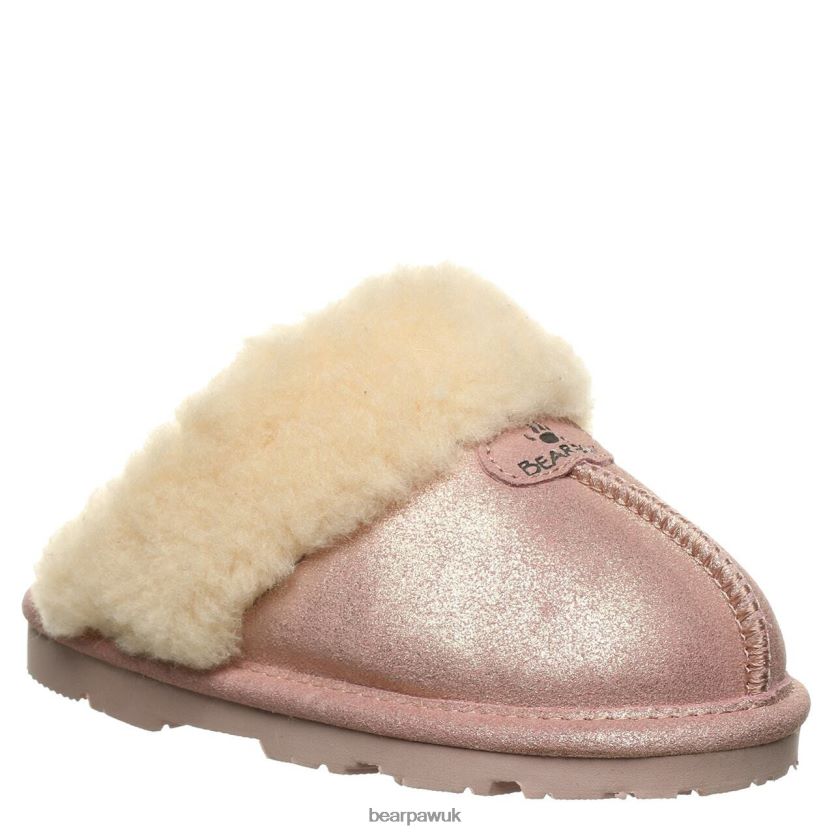 Slippers UK BEARPAW Kids Loki Youth Pink Glitter 44J6609