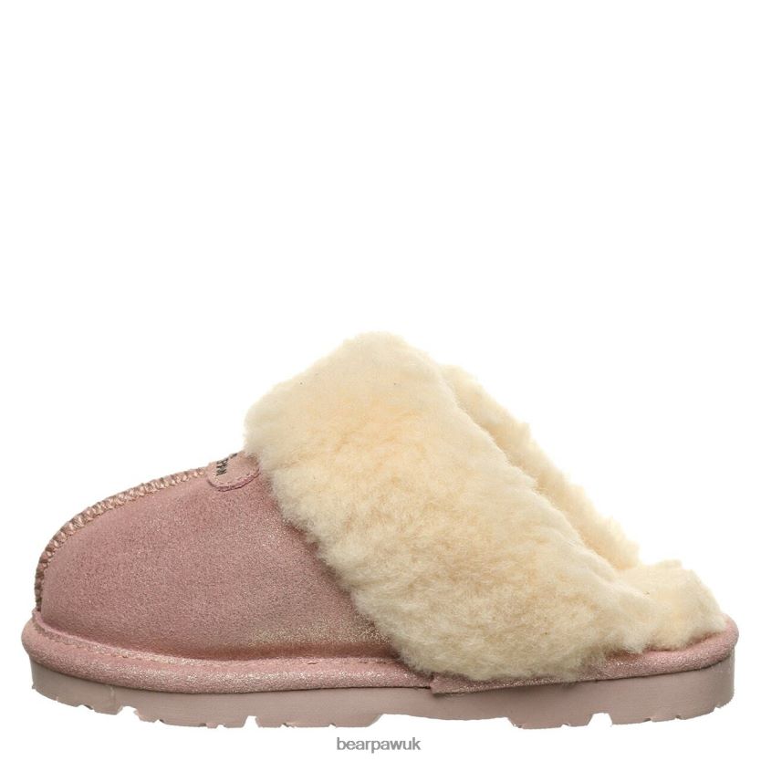 Slippers UK BEARPAW Kids Loki Youth Pink Glitter 44J6609