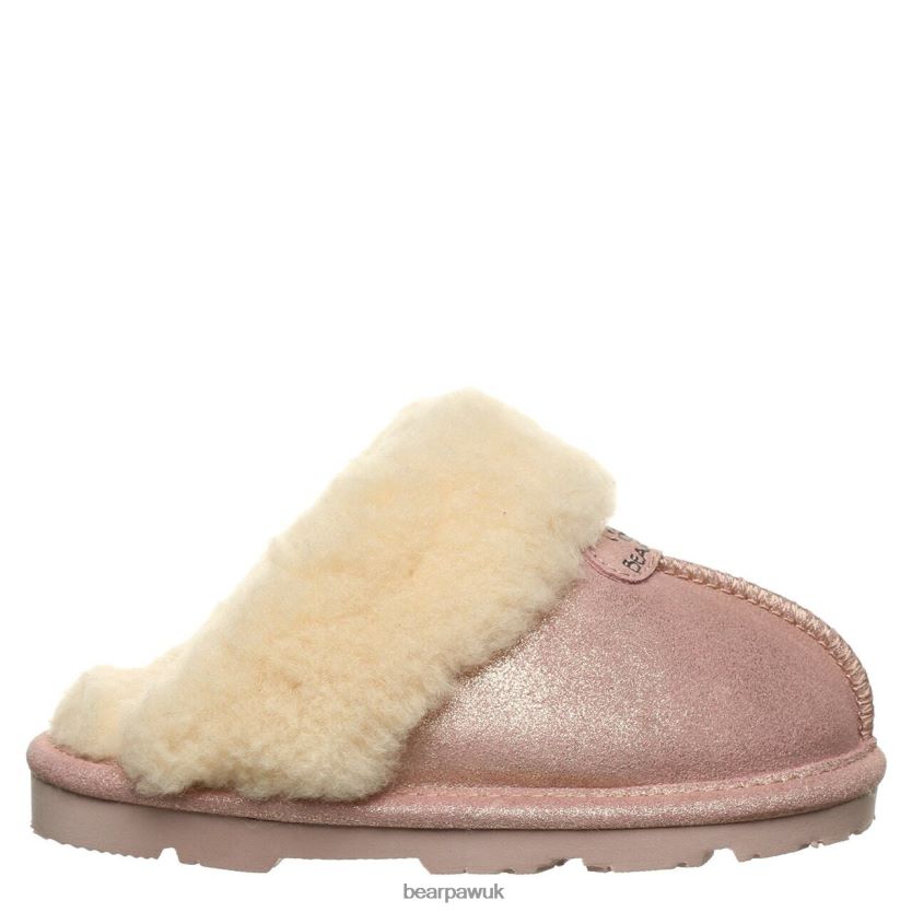 Slippers UK BEARPAW Kids Loki Youth Pink Glitter 44J6609