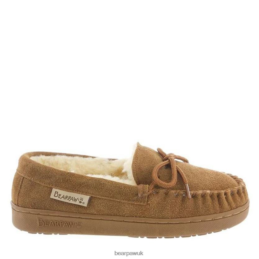 Slippers UK BEARPAW Kids Moc II Youth Hickory 44J6611