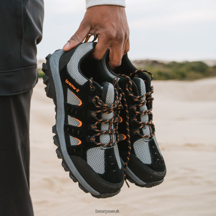 Hikers UK BEARPAW Men Blaze Black/Orange 44J6556