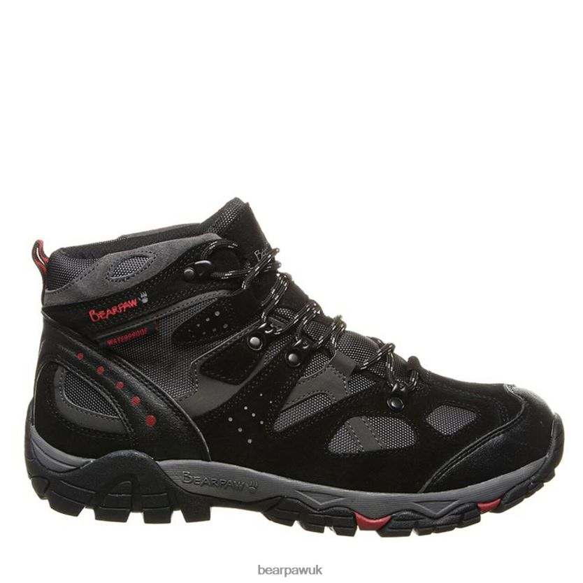 Hikers UK BEARPAW Men Brock Wide Black/Grey 44J6557