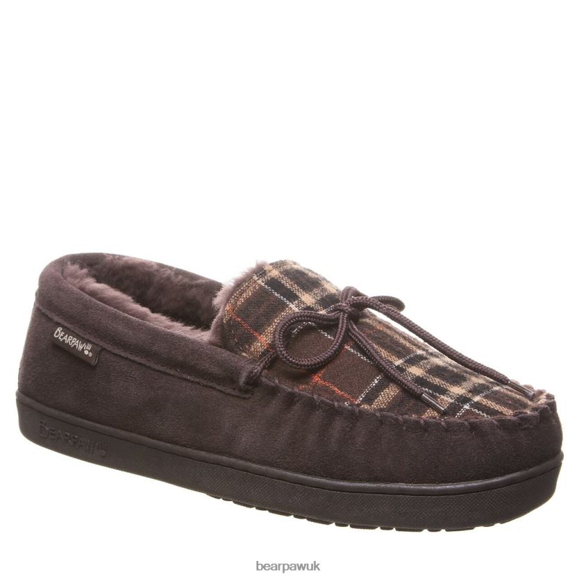 Slippers UK BEARPAW Men Moc II Chocolate Multi Knit 44J6541