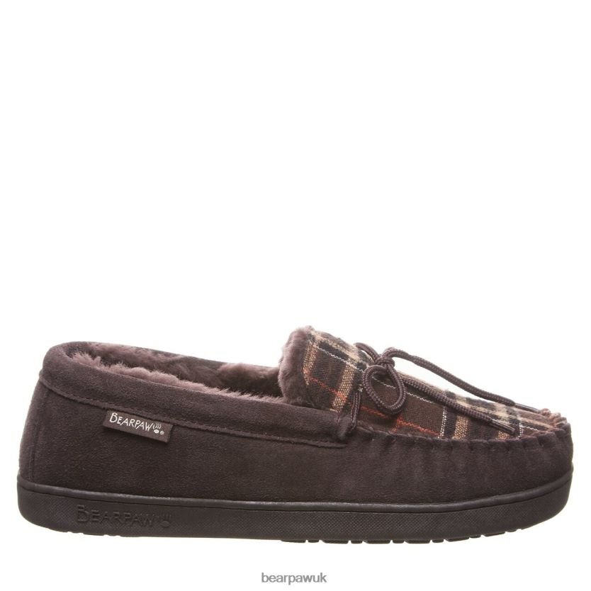Slippers UK BEARPAW Men Moc II Chocolate Multi Knit 44J6541