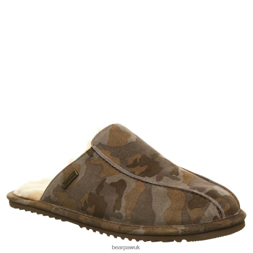 Slippers UK BEARPAW Men Pierre Earth Camo 44J6538