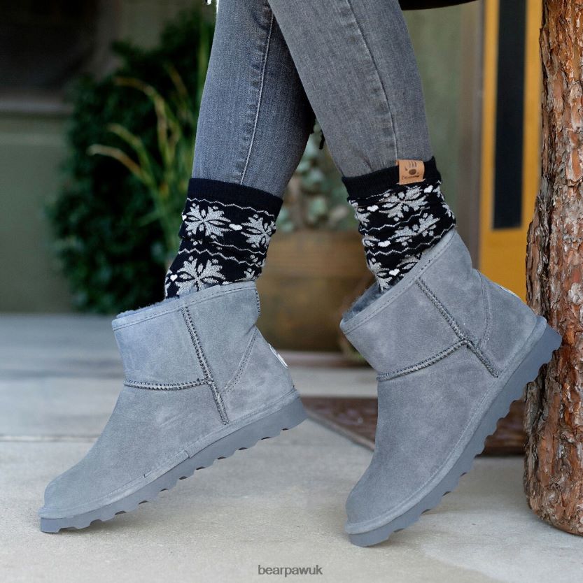 Boots UK BEARPAW Women Alyssa Charcoal 44J6239