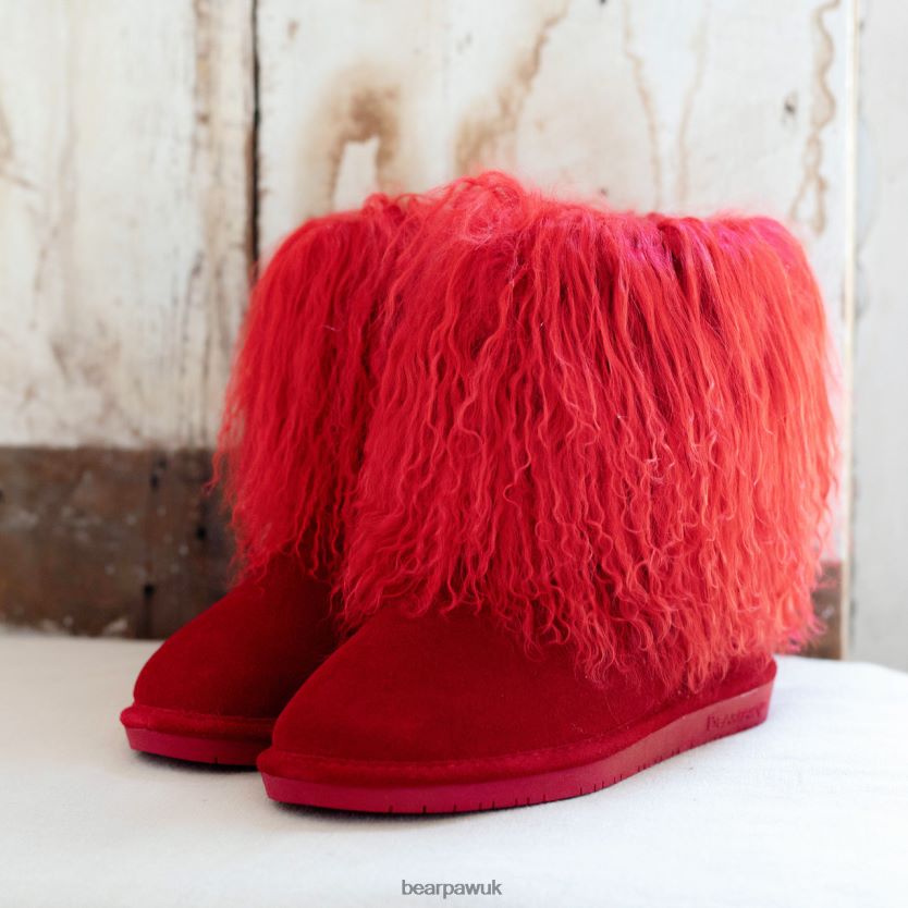 Boots UK BEARPAW Women Boo Red 44J6132