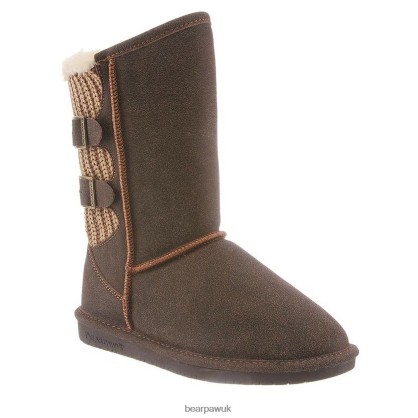 Boots UK BEARPAW Women Boshie Chestnut Distressed 44J6257