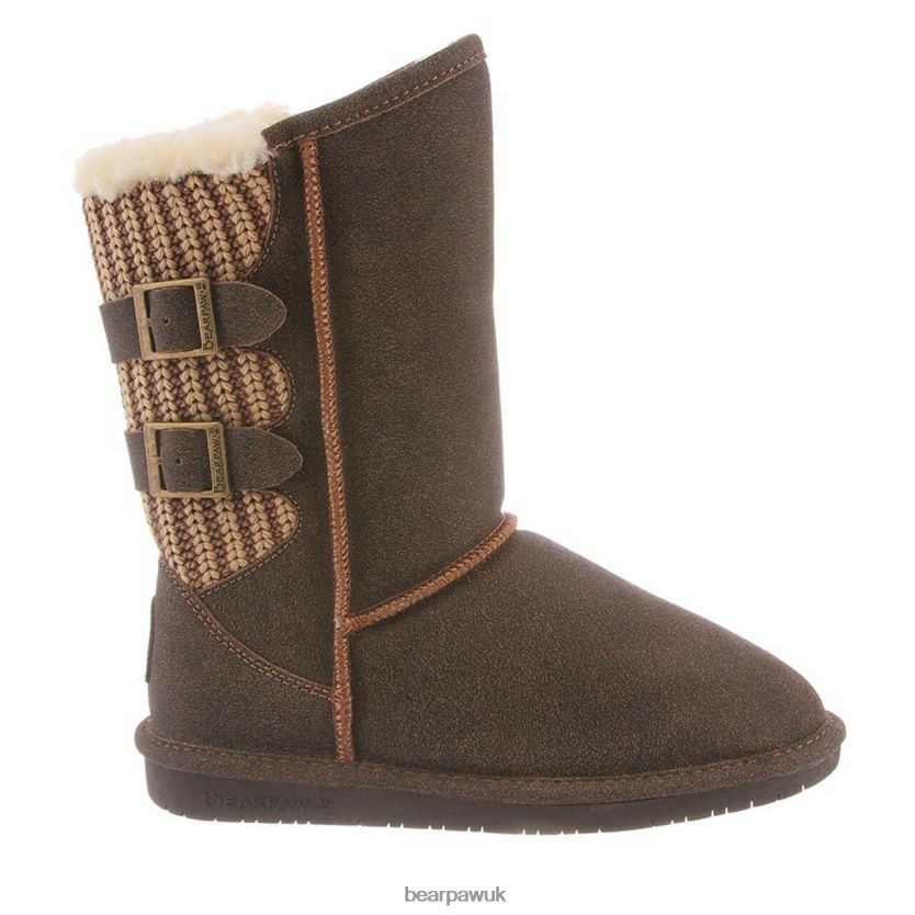 Boots UK BEARPAW Women Boshie Chestnut Distressed 44J6257