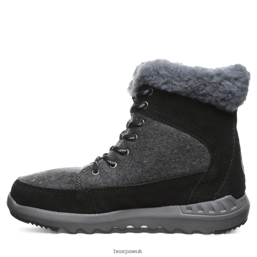 Boots UK BEARPAW Women Cheryl Black/Gray 44J6141
