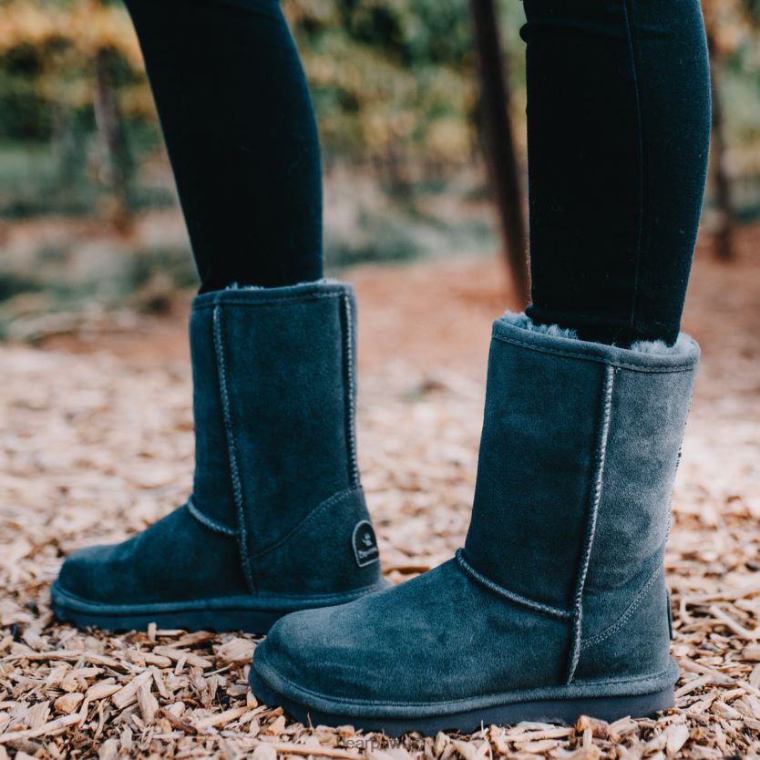 Boots UK BEARPAW Women Elle Short Charcoal 44J6249