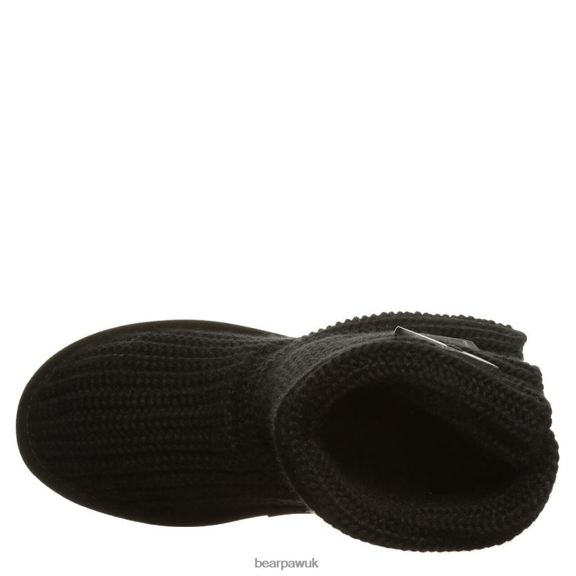 Boots UK BEARPAW Women Knit Tall Black 44J6178