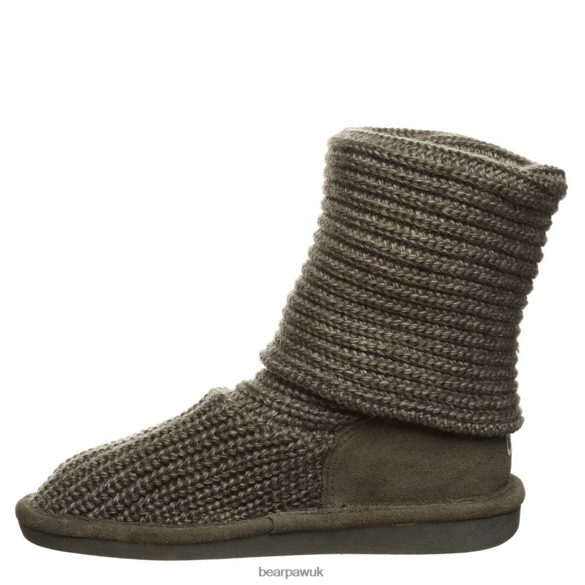 Boots UK BEARPAW Women Knit Tall Gray 44J6176