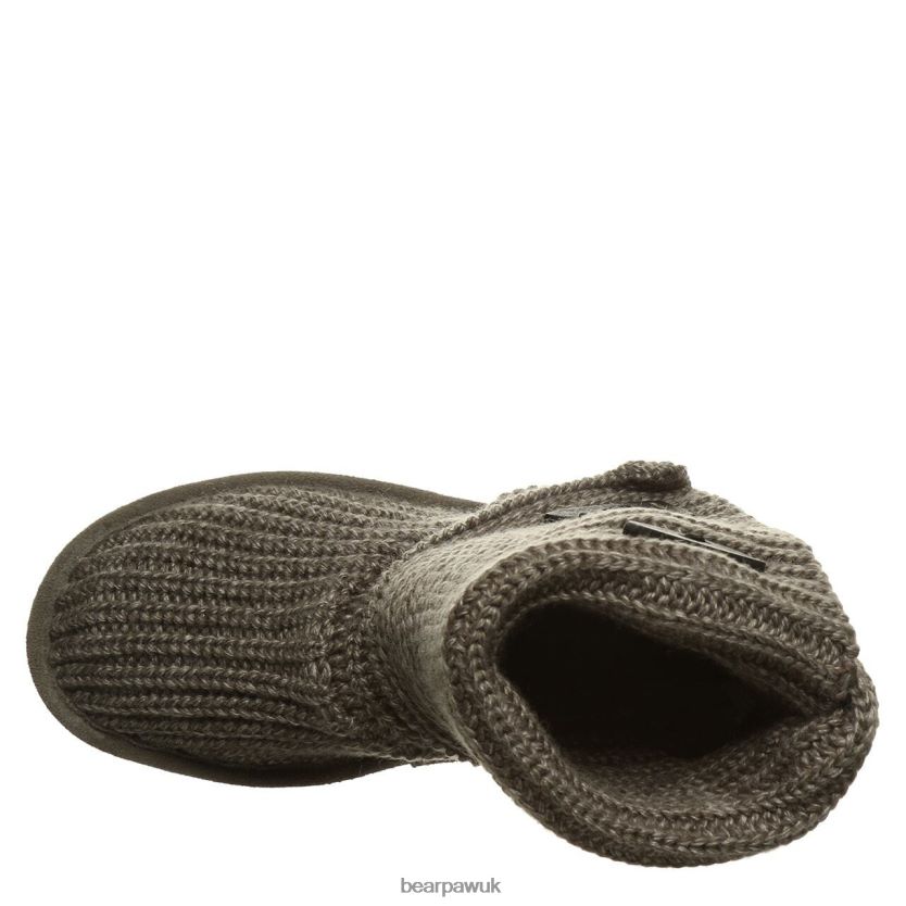 Boots UK BEARPAW Women Knit Tall Gray 44J6176