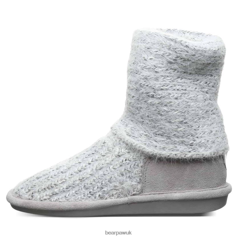 Boots UK BEARPAW Women Knit Tall Gray Fog 44J6177