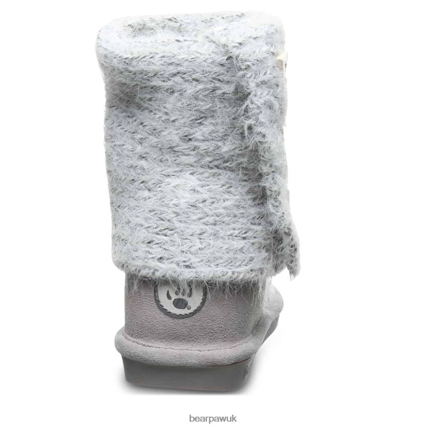 Boots UK BEARPAW Women Knit Tall Gray Fog 44J6177