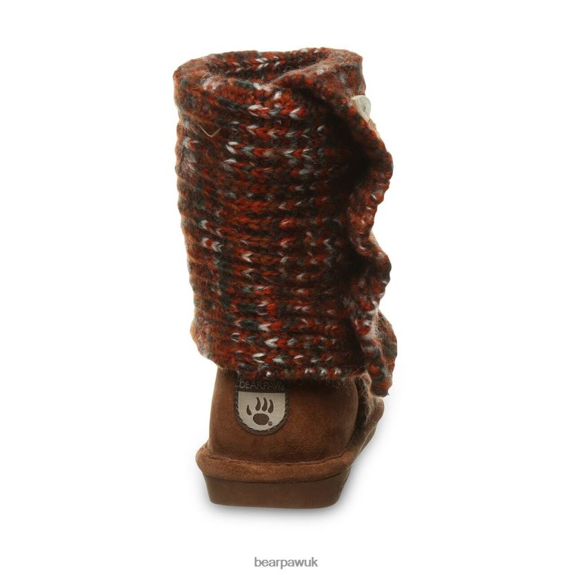 Boots UK BEARPAW Women Knit Tall Russet 44J6175