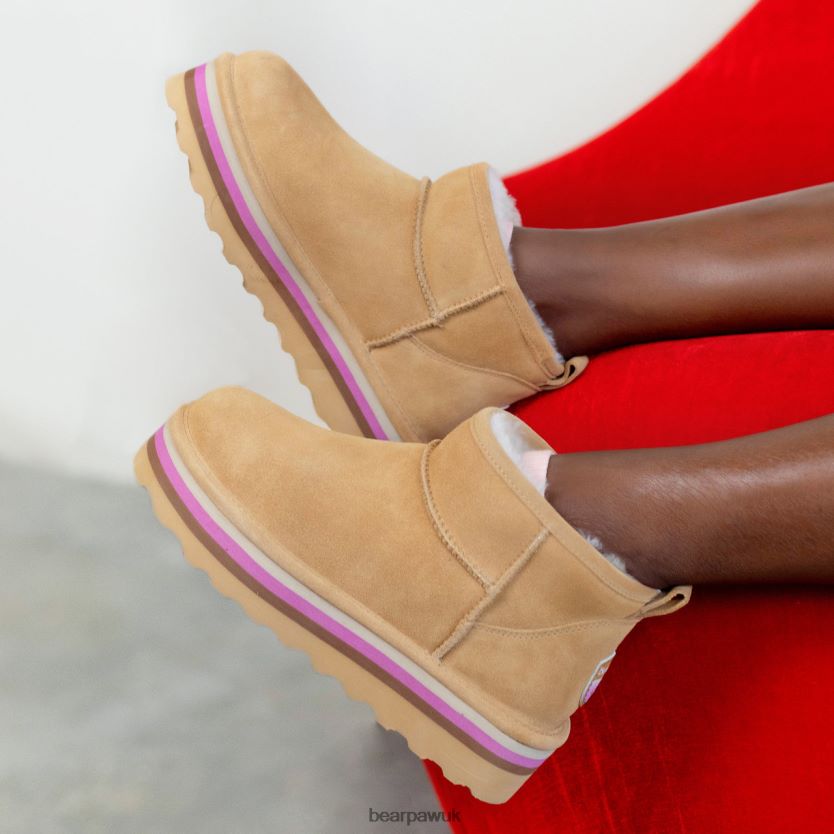 Boots UK BEARPAW Women Retro Shorty Iced Coffee 44J629