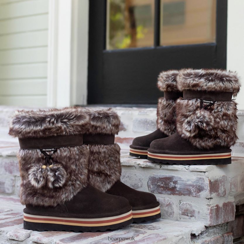 Boots UK BEARPAW Women Retro Tama Chocolate 44J626