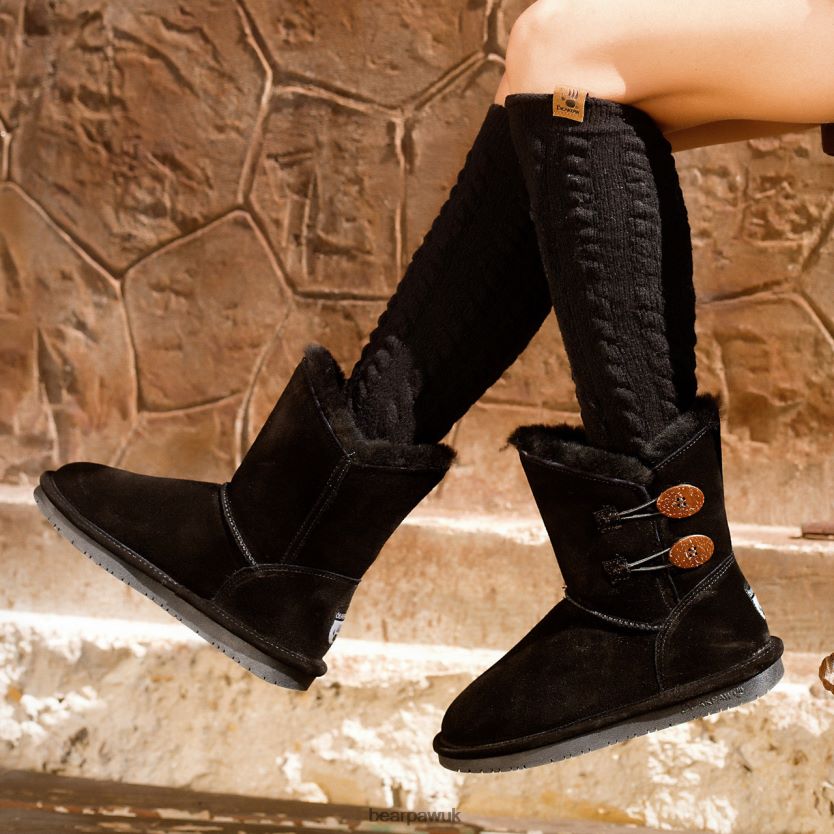 Boots UK BEARPAW Women Rosaline Black 44J655