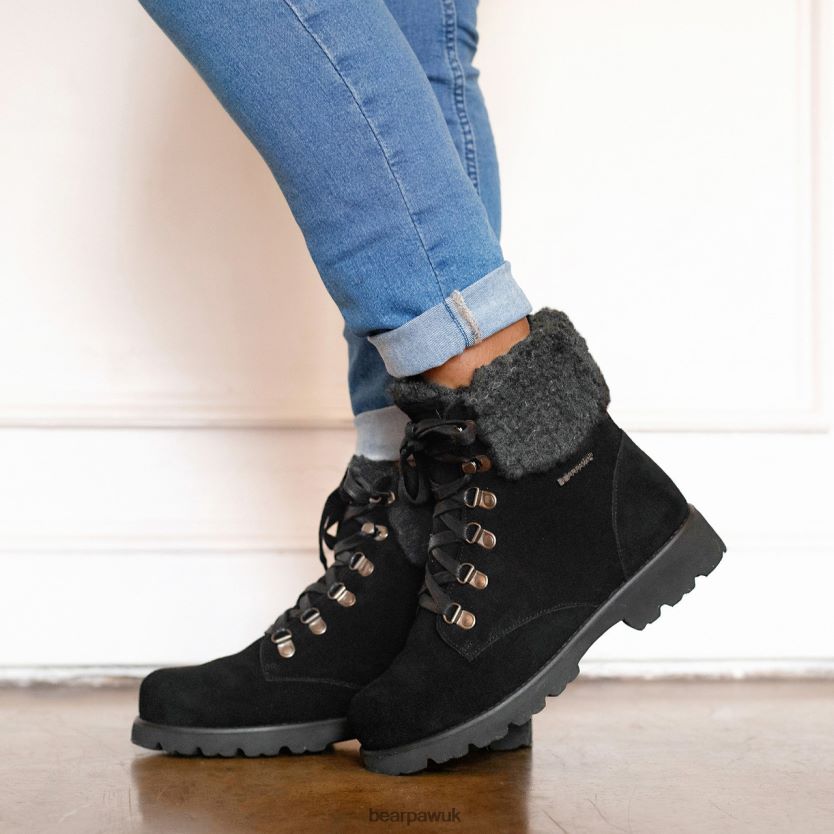 Boots UK BEARPAW Women Sam Black/Gray 44J623