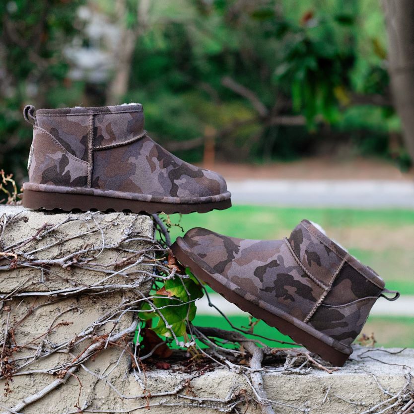 Boots UK BEARPAW Women Shorty Exotic Earth Camo 44J6136