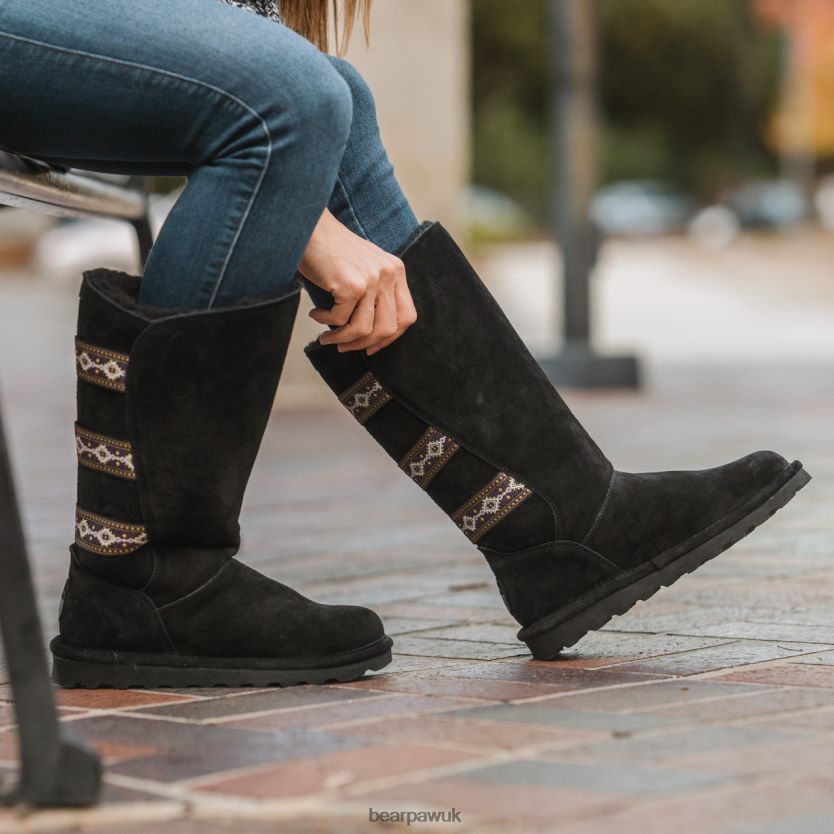 Boots UK BEARPAW Women Violet Black 44J6122