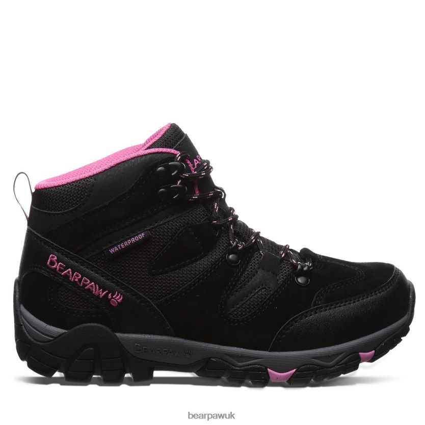 Hikers UK BEARPAW Women Corsica Black/Fuschia 44J6340
